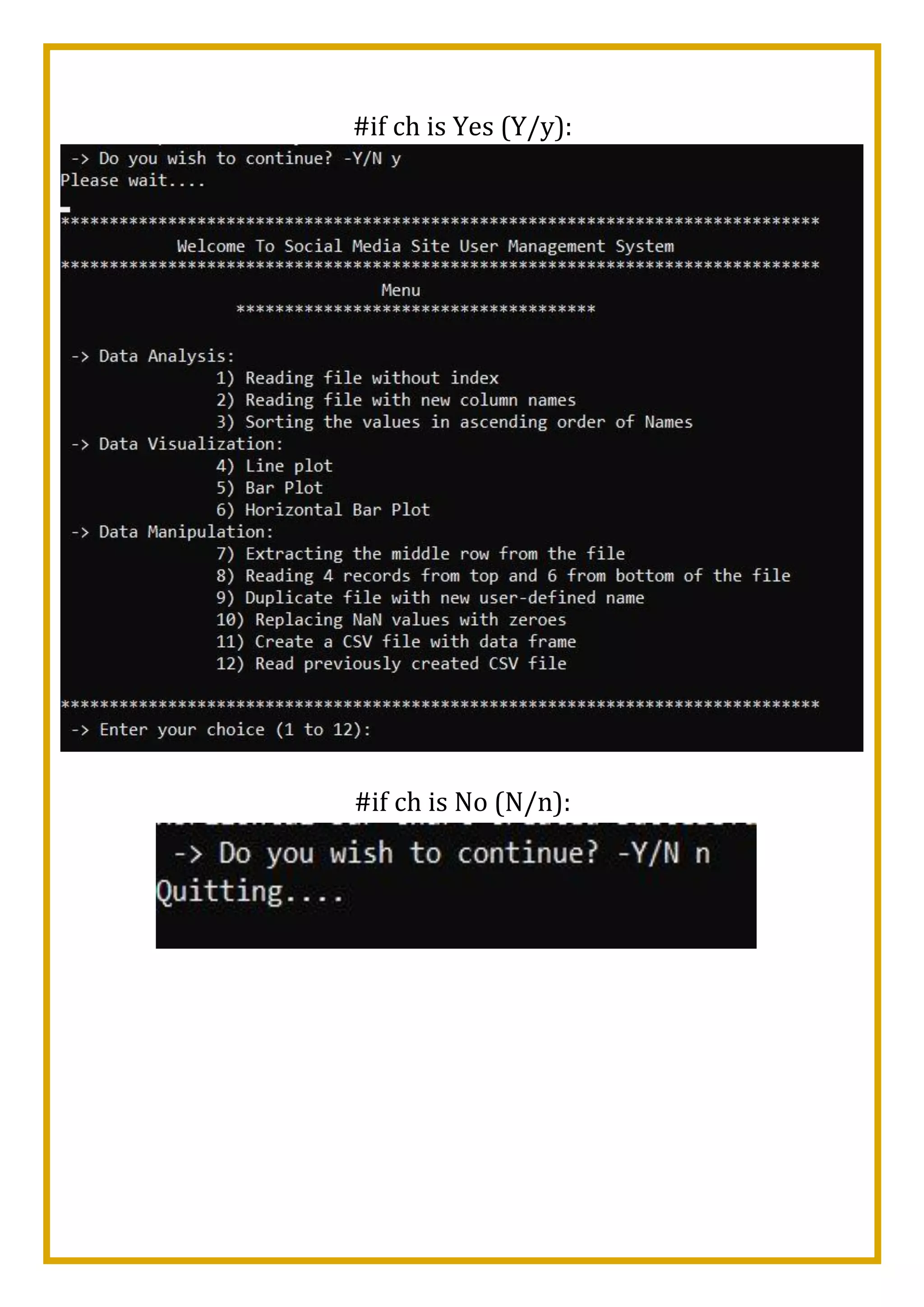 Social Media Site User Management System Class 12th Informatics ...