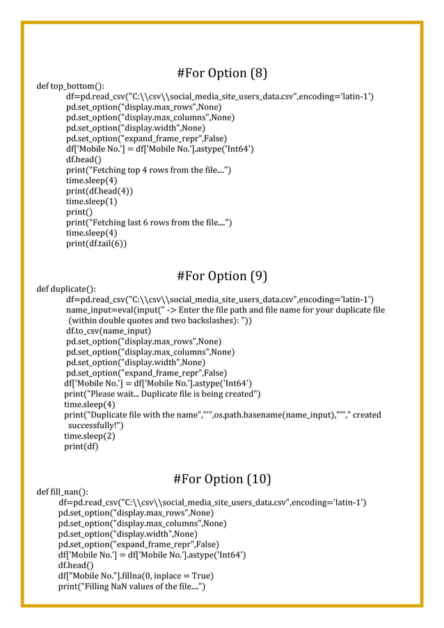Social Media Site User Management System Class 12th Informatics ...