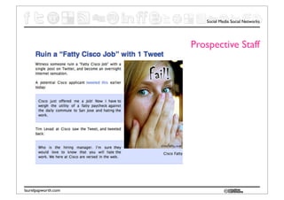 Social Media Social Networks




                     Prospective Staff




laurelpapworth.com
 