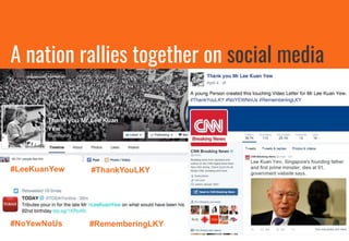 A nation rallies together on social media
#LeeKuanYew
#NoYewNoUs #RememberingLKY
#ThankYouLKY
 