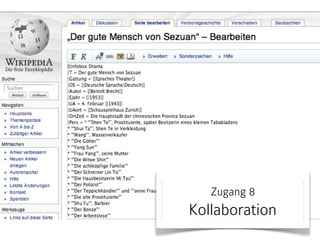 Zugang 8

Kollaboration

 