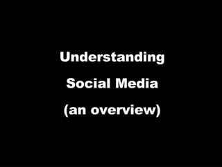 Understanding Social Media (an overview) ‏ 