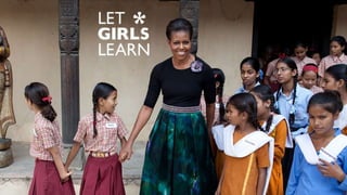 #LetGirlsLearn Take Action
• Assisting Peace Corps Volunteers with
community based projects
• Donating to Peace Corps’ Let...