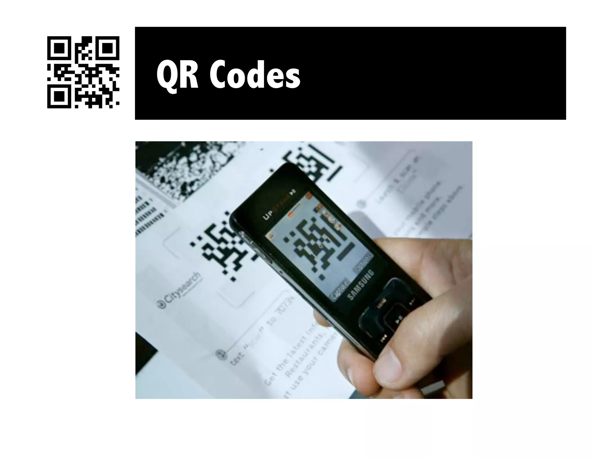 QR Codes
 