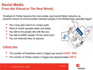 Social media sparking the egyptian revolution in 2011