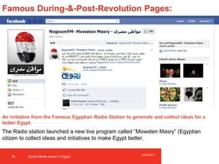 Social media sparking the egyptian revolution in 2011