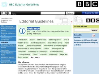 BBC Editorial Guidelines
 
