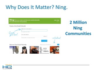 Why Does It Matter? Ning. 2 Million Ning  Communities 
