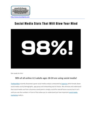 Social Media Stats That Will Blow Your Mind