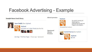 Facebook Advertising - Example
 
