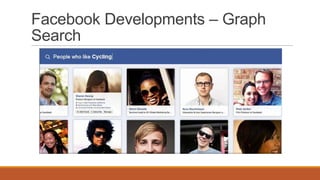Facebook Developments – Graph
Search
 