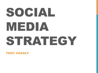 SOCIAL
MEDIA
STRATEGY
TONY PASSEY

 