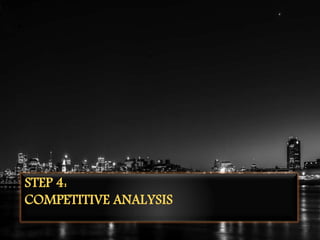 STEP 4:
COMPETITIVE ANALYSIS
 