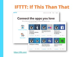 IFTTT: If This Than That
https://ifttt.com/
 