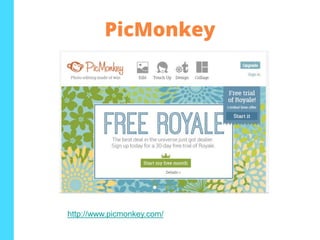 PicMonkey
http://www.picmonkey.com/
 