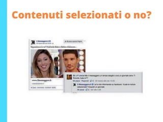 Contenuti selezionati o no?
 