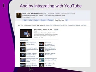 And by integrating with YouTube 