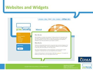 Websites and Widgets 