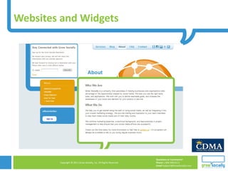 Websites and Widgets 