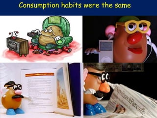 Consumption habits were the same
 