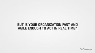 BUT IS YOUR ORGANIZATION FAST AND
AGILE ENOUGH TO ACT IN REAL TIME?
 