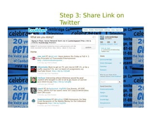 Step 3: Share Link on
Twitter
 