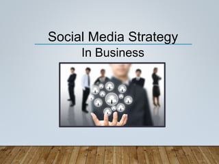 Social Media Strategy
In Business
 