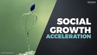 @dadovanpeteghem
SOCIAL
GROWTH
ACCELERATION
 