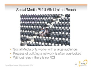 Social Media Pitfall #5: Limited Reach
                                                      




       •  Social Media o...