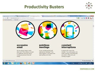 Productivity Busters

ENERGISE2-0.COM

 