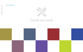 Social Media Marketing 
Private and confidential CAB Studios © 
Decide your tools 
 