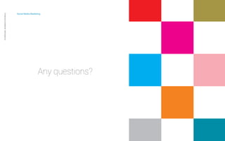 Social Media Marketing 
Private and confidential CAB Studios © 
Any questions? 
 