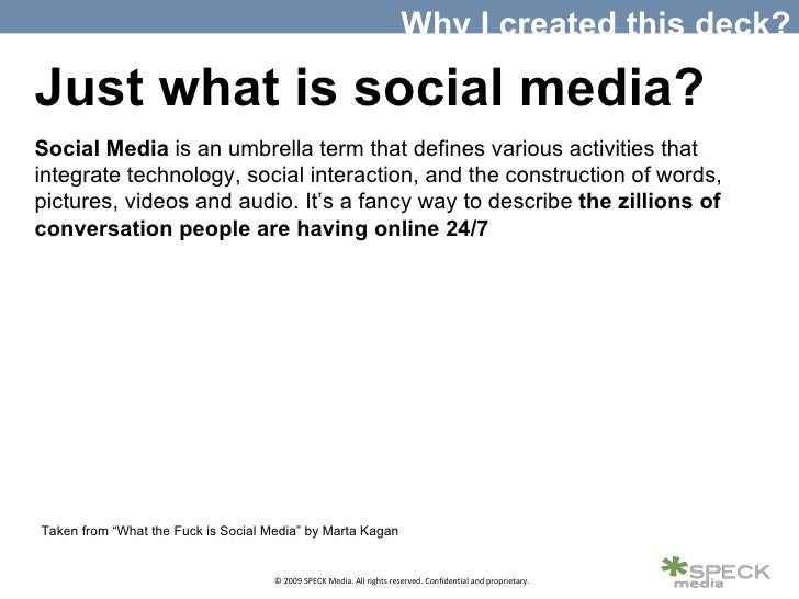 Social Media Terms Definitions & Model