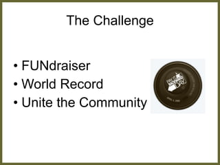 The Challenge FUNdraiser World Record Unite the Community 