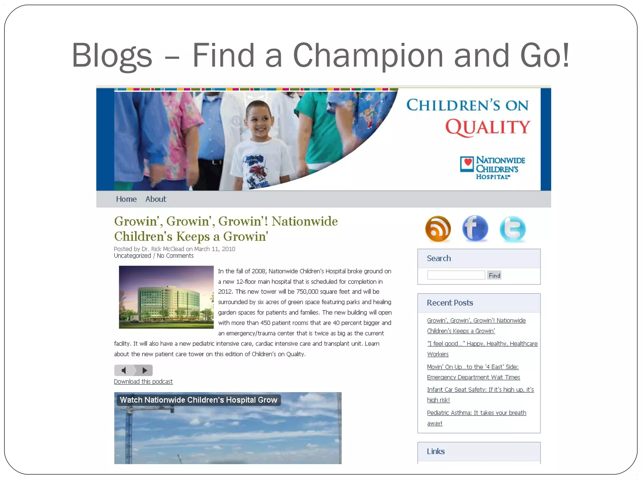 Blogs – Find a Champion and Go!
 