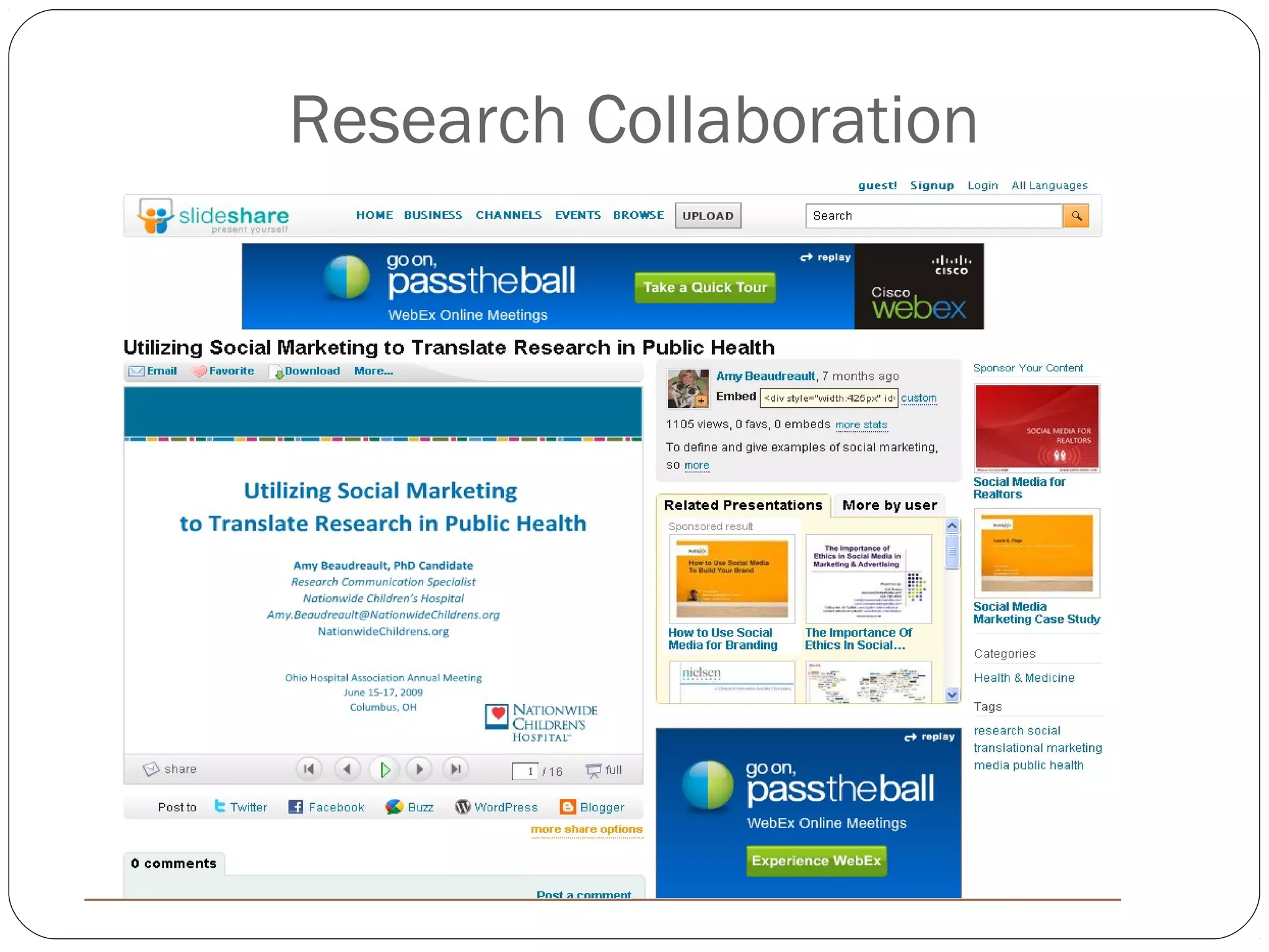 Research Collaboration
 