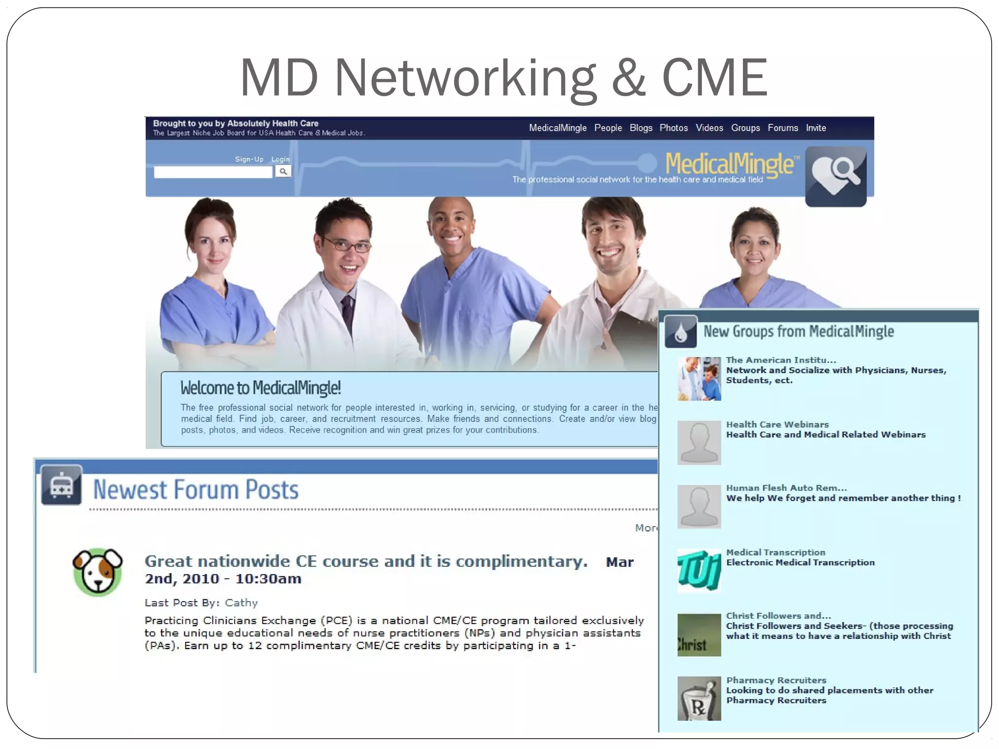 MD Networking & CME
 
