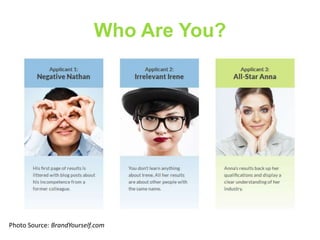 Who Are You?

Photo Source: BrandYourself.com

 