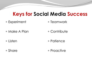 How can Social Media help youIdentify and recruit influencersFind new opportunitiesSupport your services