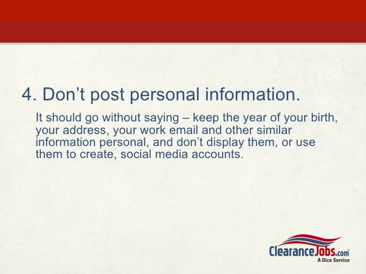 Social Media and Security Clearances