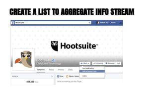 CREATE A LIST TO AGGREGATE INFO STREAM 
 