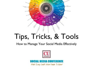 Tips, Tricks, & Tools
How to Manage Your Social Media Effectively
 