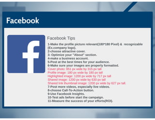 Social media Tips & tools