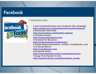 Social media Tips & tools
