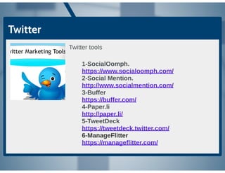 Social media Tips & tools