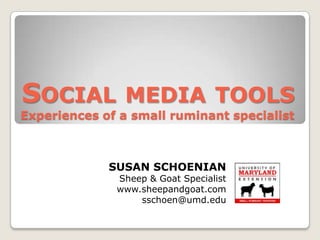 Social Media Tools | PPT