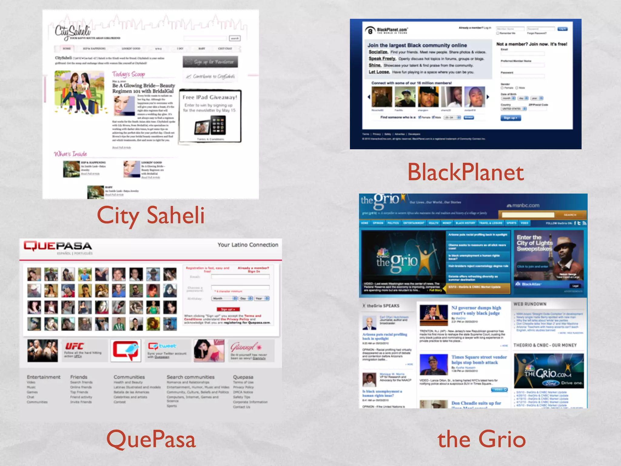 WHERE IS YOUR AUDIENCE?

Facebook
 White

 College Age and up

 Middle to Upper Class

Connectors & Mavens are on
Facebook
 