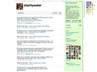 The Social Networking Sites:“micro-blogging” platform60% of users are female29% of users are between the ages of 35 and 44. The second largest demographic are users between the ages of 45 and 54, comprising 21% of total users.79% have at least a partial college education