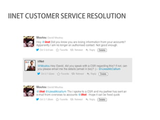 IINET CUSTOMER SERVICE RESOLUTION
 