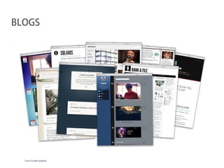 BLOGS




  From Tumblr website
 